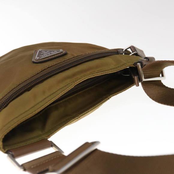PRADA Shoulder Bag Nylon Brown Auth 66123 - Picture 6 of 16